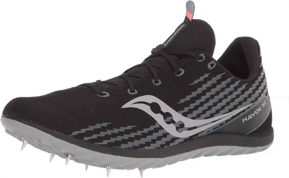 NEW SAUCONY women's havok xc3 cross-country racing shoe in black
